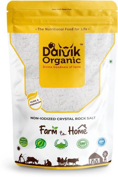 DAIVIK ORGANIC Natural Non-Iodized Crystal Rock Sea Salt, 2 Kg Rock Salt