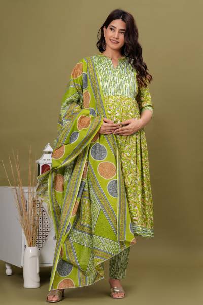 sky fab Printed Kurta, Trouser/Pant & Dupatta Set