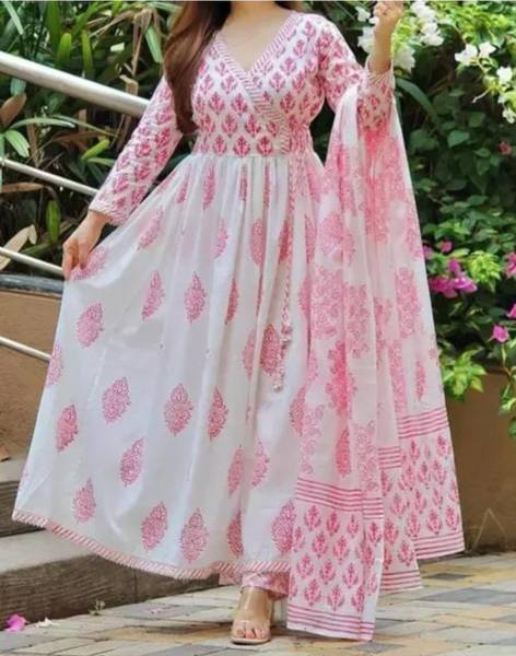 ALIEF COLLECTION Printed Kurta, Palazzo & Dupatta Set