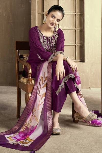 Spangel Fashion Women Kurta Pant Dupatta Set