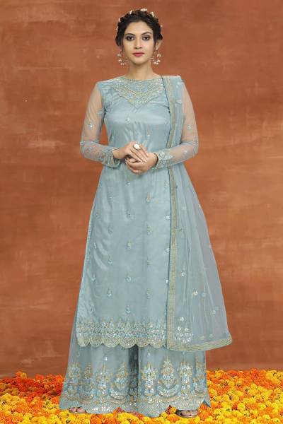 Trendmalls Printed Anarkali Kurta, Bottom & Dupatta Set