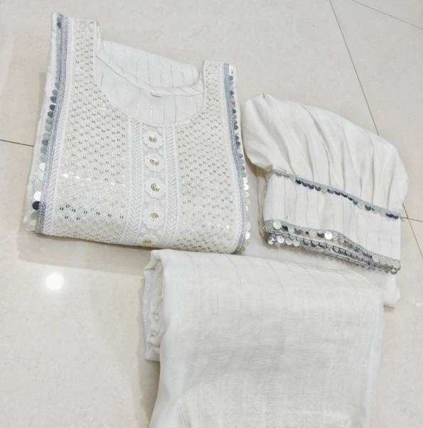 Insha Emporium Embroidered Kurta, Salwar & Dupatta Set