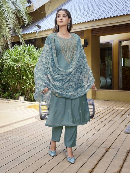 Royal Export Women Kurta Pant Dupatta Set