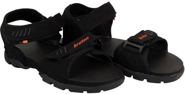 BRUTON Men Black Sandals