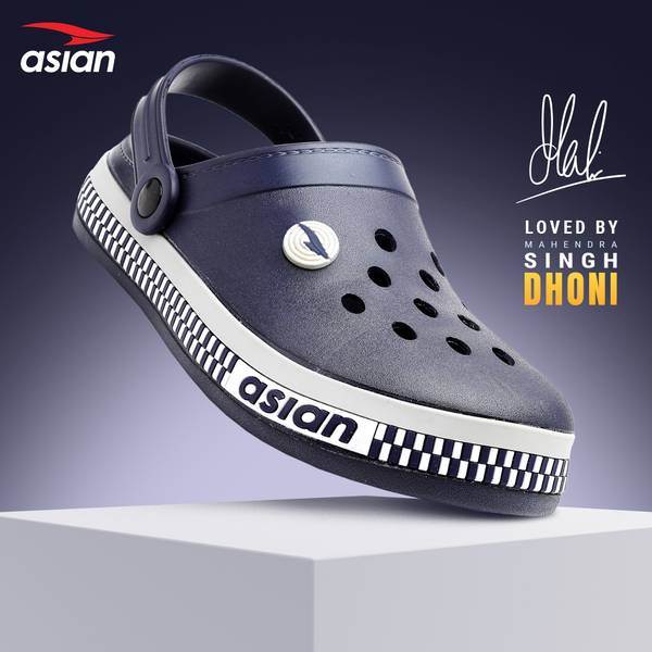 asian Men Navy, Blue Clogs