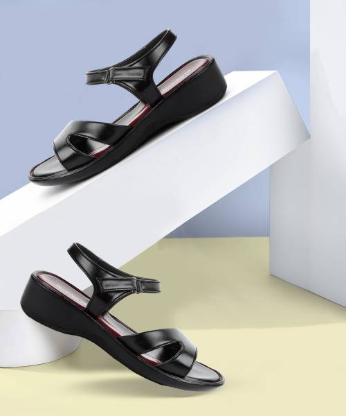 LIBERTY 345-07-BLACK Women Wedges