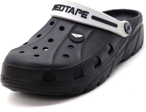 RED TAPE Men Black Clogs