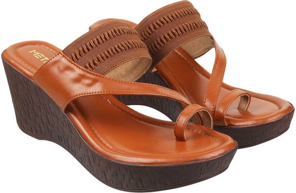 METRO Women Tan Wedges Price History