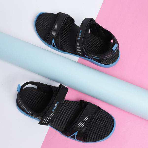 STRIKER Men Black Sports Sandals Price History