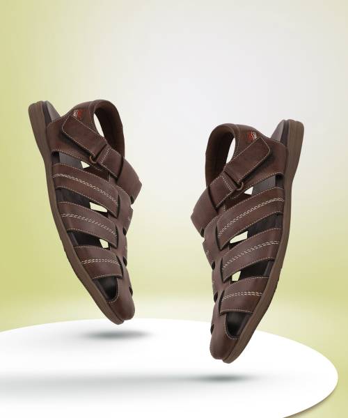 Bata men brown sandals hot sale