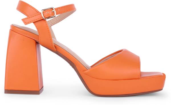 LINO PERROS Women Orange Heels