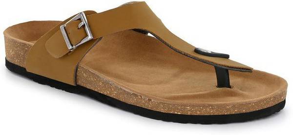 Shences tan leather clearance slippers
