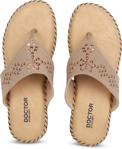 DOCTOR EXTRA SOFT Ortho Care Orthopaedic and Diabetic Comfort Doctor Women Beige Flats