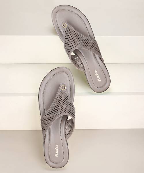 Bata Women Grey Sandals