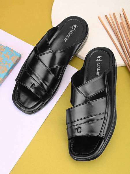 LEONCINO Slippers |Stylish And Comfortable High Heel Daily Casual Ethnic Wear Sandals | Men Sandals