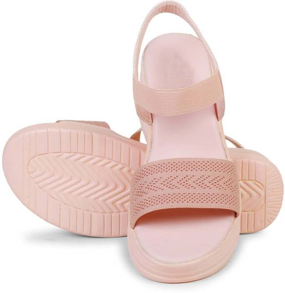 Vaniya Shoes Women Pink Wedges