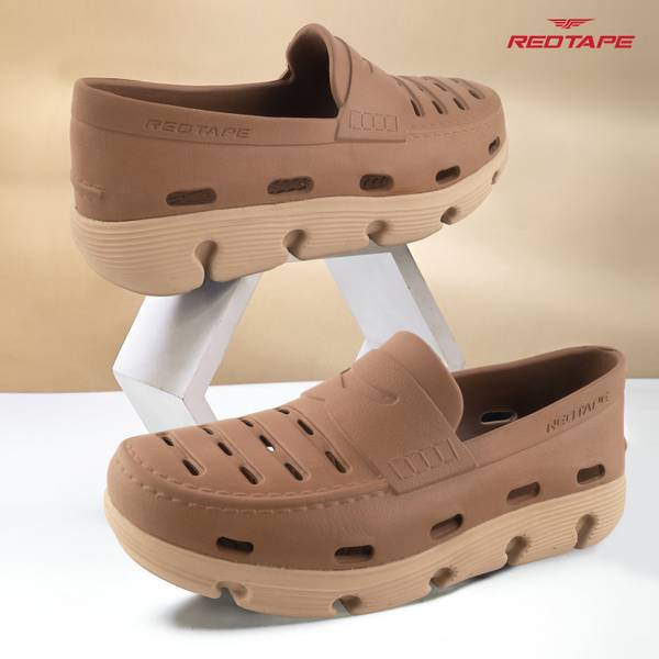 RED TAPE Men Beige, Brown Clogs