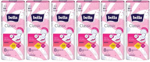 Bella Classic Regular Drai Pads for Women | Sanitary Napkins Sanitary Pad