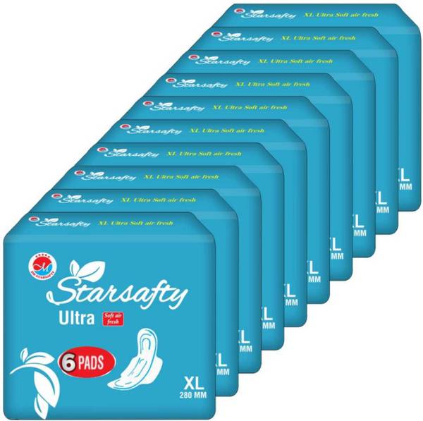 DM STARSAFTY Ultra Soft air fresh with wings Size XL 280 mm-60 Sanitary Pad