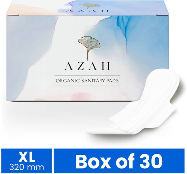 AZAH Rash-Free Clinically Tested | Super Saver Pack | Heavy & Overnight Flow Size-XL Sanitary Pad
