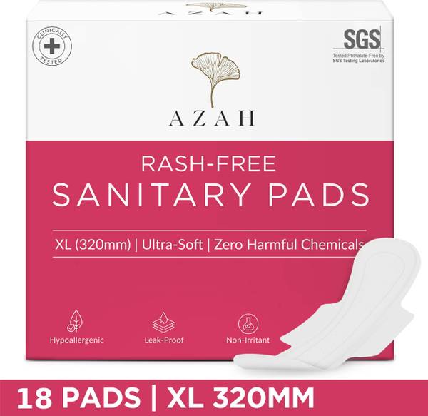 AZAH Rash-Free Napkins XL for Heavy Flow | Leak Proof & Cottony Soft Sanitary Pad