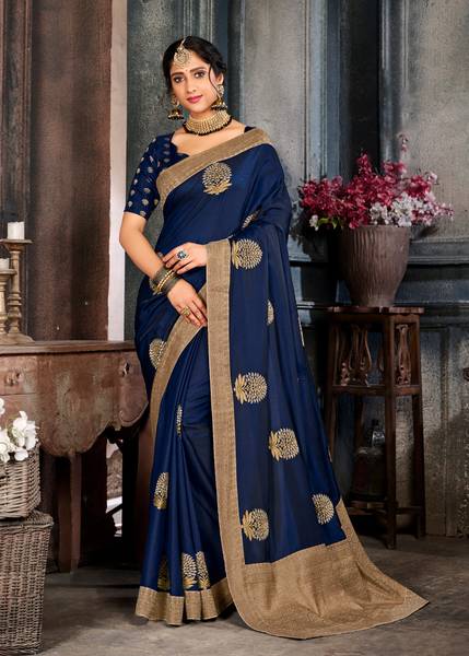 Laxmipati Sarees Embroidered Bollywood Art Silk Saree