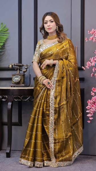 SHREENATHJI CREATION Embroidered Bollywood Jimmy choo Saree