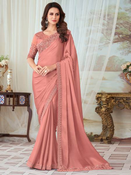 Divastri Embellished Bollywood Silk Blend Saree