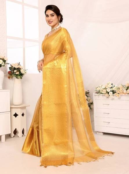 NZSilk Woven Banarasi Tissue Saree