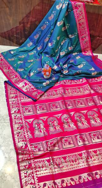 Aadhya Woven Baluchari Silk Blend Saree