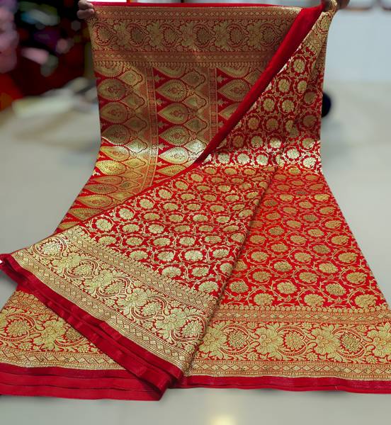 Laxmipati Sarees Printed Bollywood Silk Blend Saree