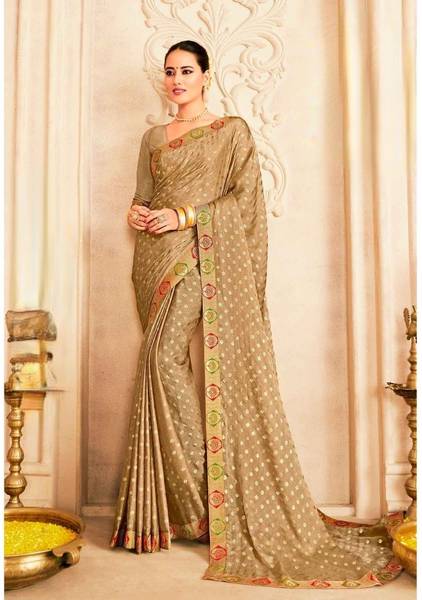 Laxmipati Sarees Printed Bollywood Chiffon Saree