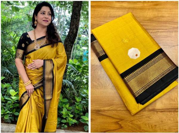 malegaon paithani Woven Banarasi Cotton Silk Saree