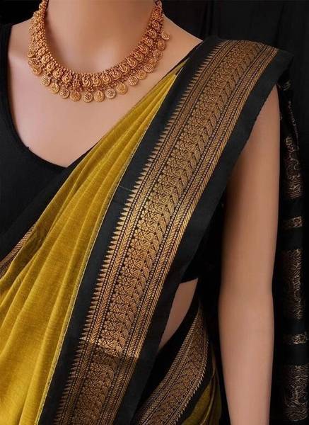 AVANTIKA FASHION Printed, Temple Border, Woven, Embellished, Solid/Plain Banarasi Art Silk, Cotton Silk Saree