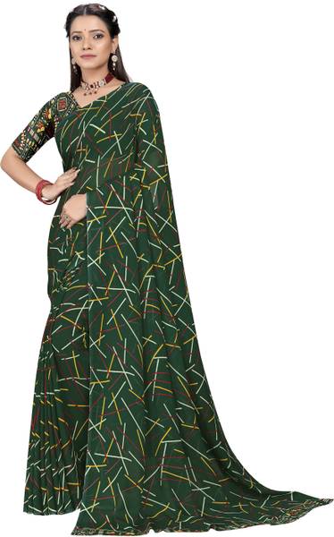 Dori Printed, Floral Print Daily Wear Georgette Saree