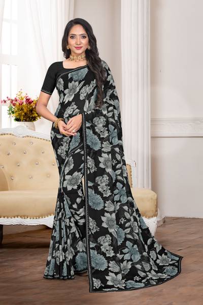 Laxmipati Sarees Printed Bollywood Georgette Saree