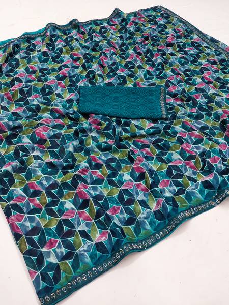 Anand Sarees Printed Bollywood Georgette Saree