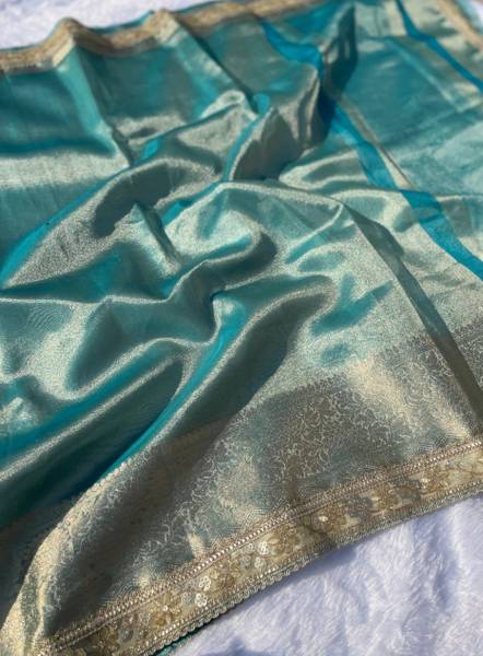 Banaras silk palace Woven Banarasi Tissue Saree
