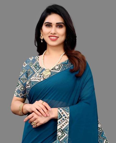 Sharanam Cotton Silk Self Design Blouse Material