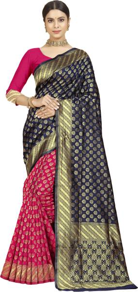 Rangita Self Design Banarasi Silk Blend Saree
