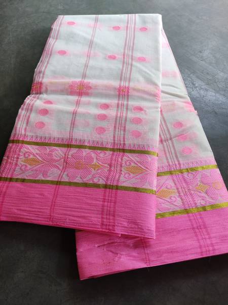 Exclusive Fashion Mart Woven Tant Pure Cotton Saree