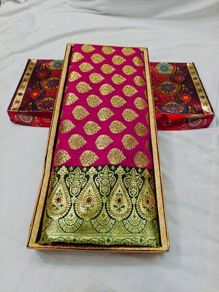 Sijileen Woven, Embellished Banarasi Silk Blend Saree