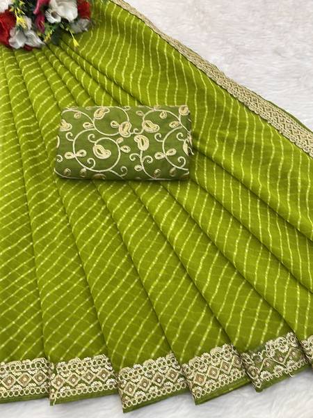 Disha Fashion Printed Banarasi Georgette Saree