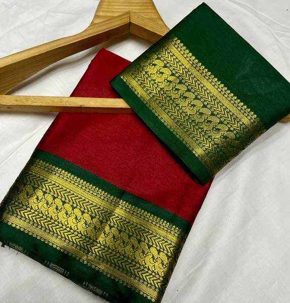 Fashion Club Collection Woven, Self Design Bollywood Cotton Silk Saree