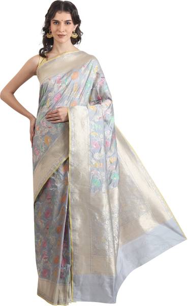 The Weavers Shop by Raavi Woven Banarasi Pure Silk Saree