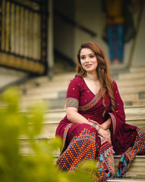 Sheden Lopez Creation Woven Mekhela Chador Pure Cotton Saree