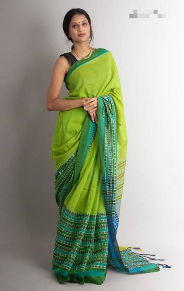 Balorampal Woven Handloom Pure Cotton Saree