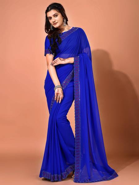 Divastri Embellished Bollywood Chiffon Saree