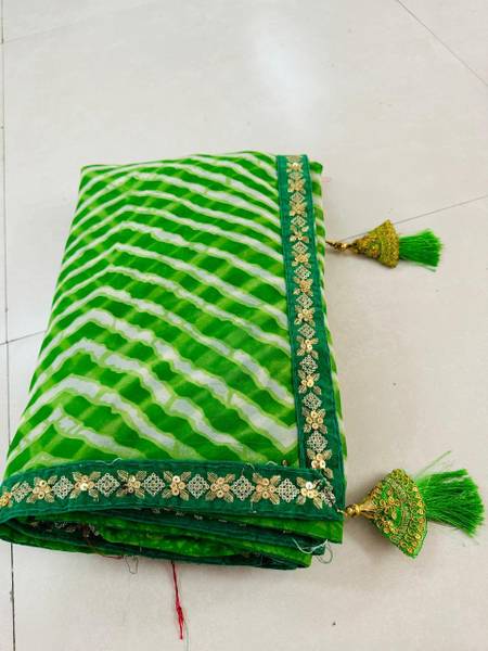 sonudi Printed Bandhani Georgette Saree