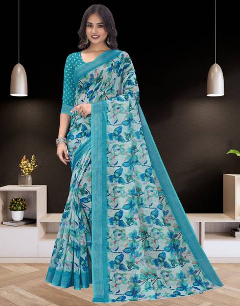 SPOTXY Self Design Kanjivaram Pure Cotton, Cotton Silk Saree